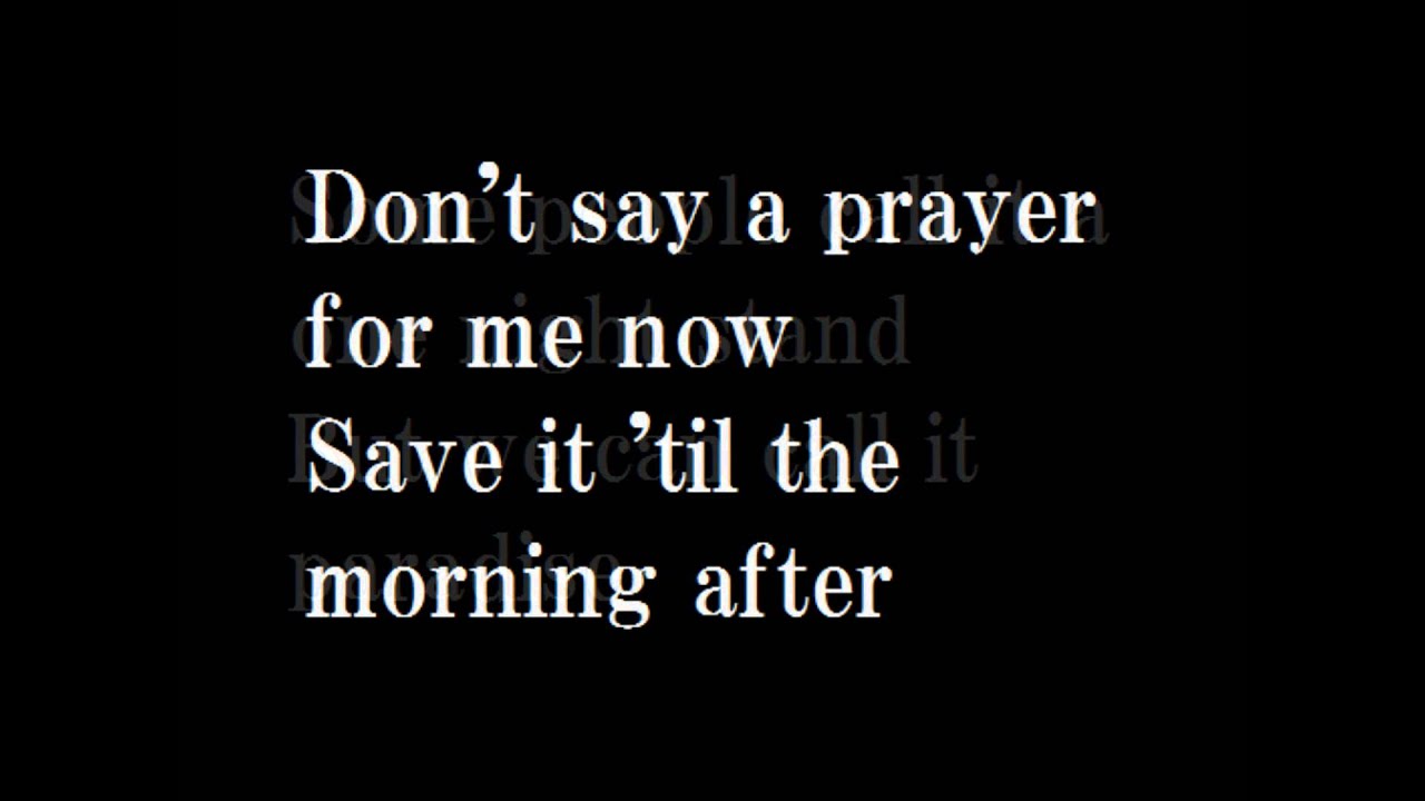 don t save a prayer