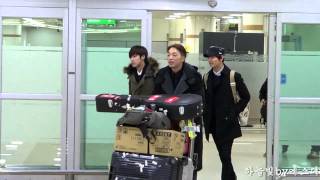 131125 동방신기 TVXQ Yunho & Changmin 김포공항 입국