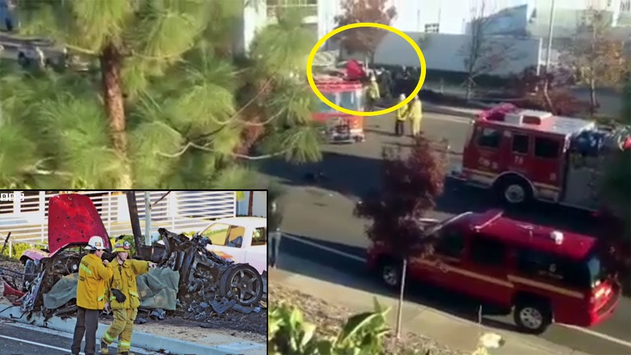 Paul Walker Dies car crash Paul Porsche Car on fire caught on camera