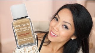 Neutrogena Skin Clearing Oil Free Foundation Review / first impression - itsjudytime