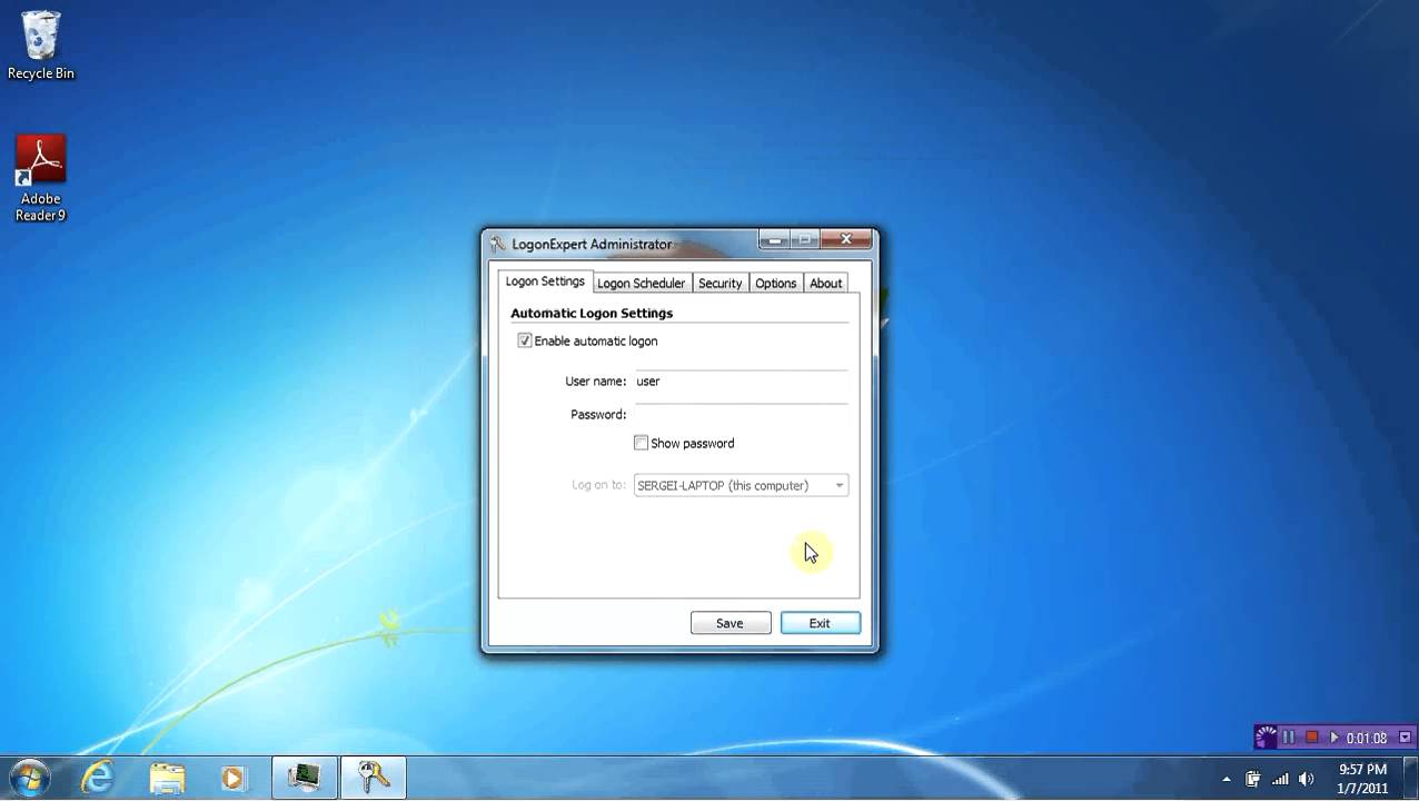 autologon for windows v3.01