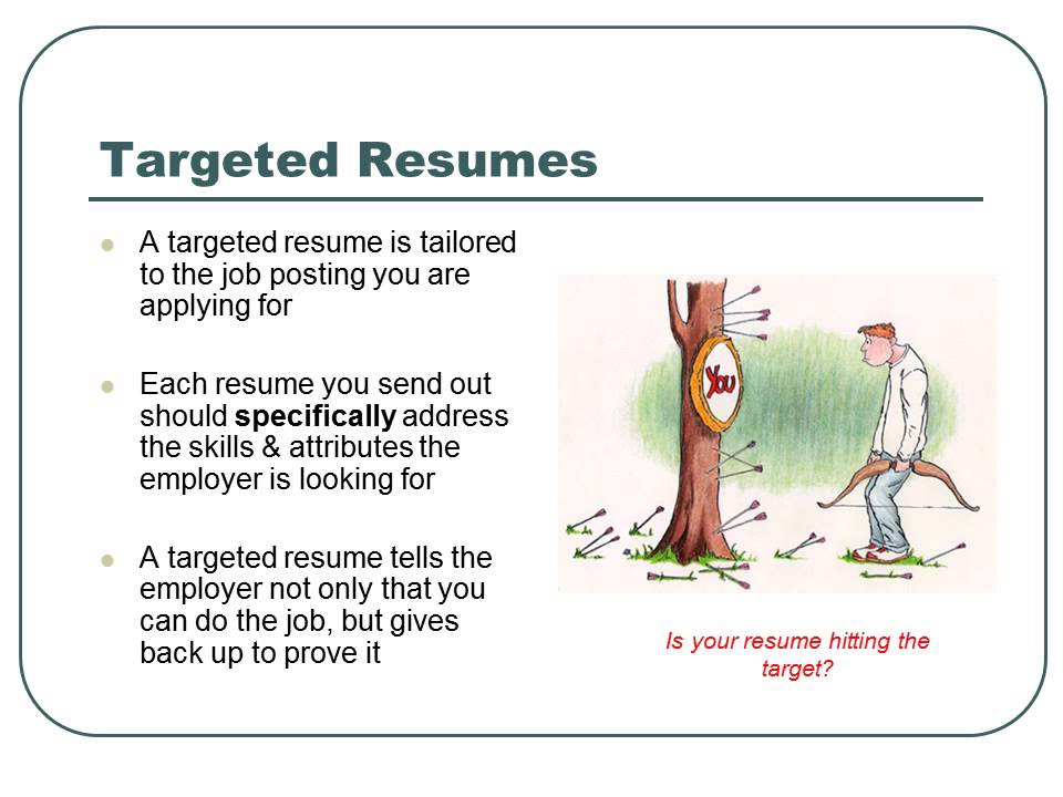 Targeting your resume
