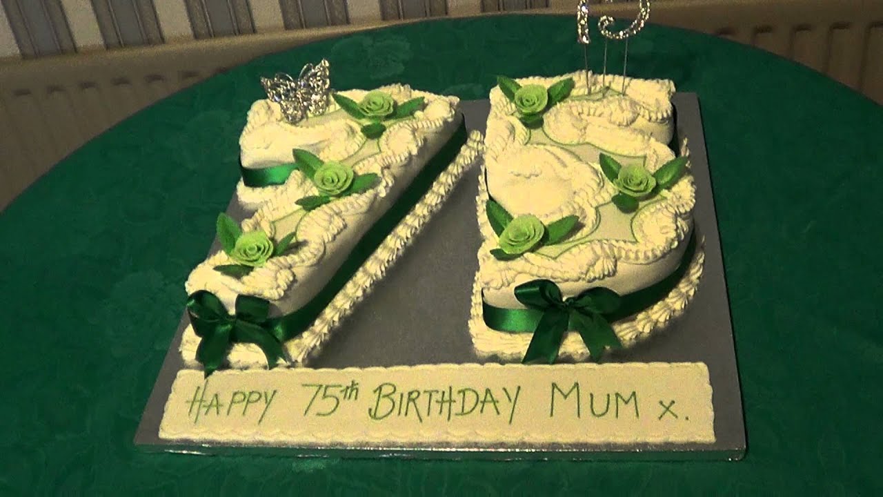 1. 10.11.2012 LAURA'S GRANDMOTHER'S 75TH BIRTHDAY CAKE - YouTube