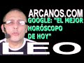 Video Horscopo Semanal LEO  del 3 al 9 Enero 2021 (Semana 2021-02) (Lectura del Tarot)