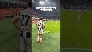 Cambiaso’s corner kick at San Siro 🏟️? #juventus #seriea #pov