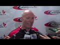 2011 Tim Hortons Brier - Draw 17 Media Scrum