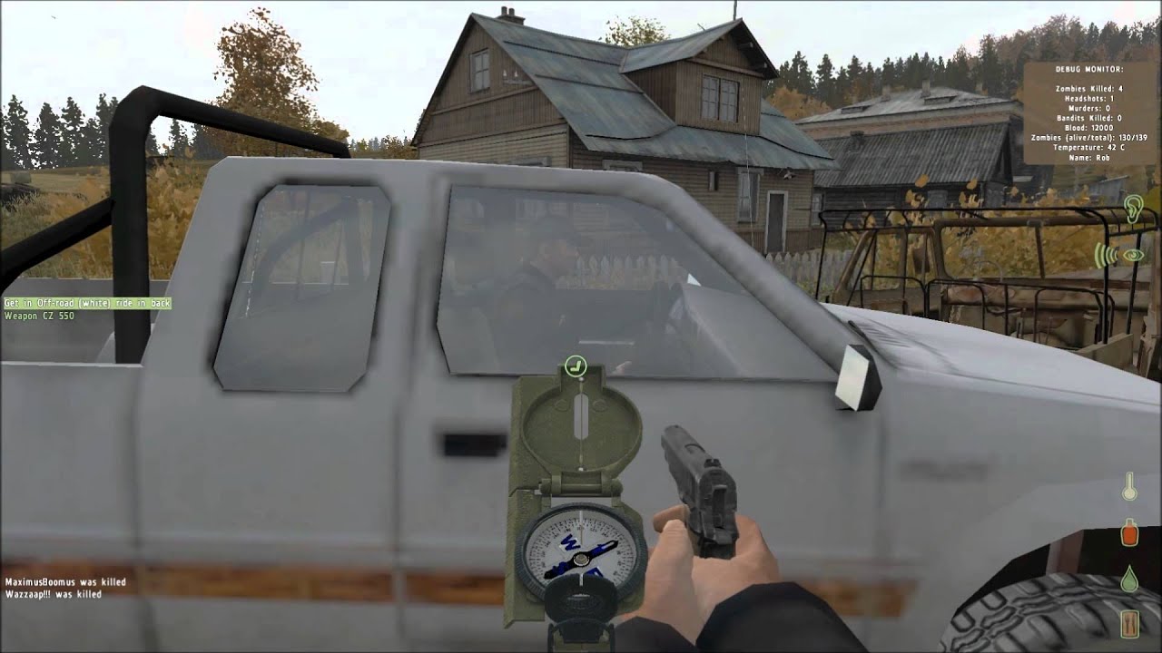 DayZ 1080p Guide How to Get In a Vehicle (Enter Jeep Car UAZ Sedan