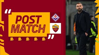 “Un punto fondamentale per la corsa alla Champions” | DANIELE DE ROSSI AL TERMINE DI FIORENTINA-ROMA