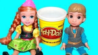 Young Kristoff & Anna FIRST MEET Disney Frozen Toddler Dolls Play-Doh AllToyCollector