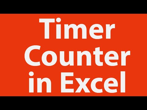 How to Create Timer-Counter Using Excel VBA - YouTube