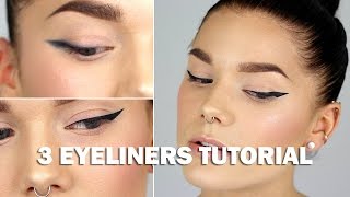 Linda Hallberg Makeup Tutorial (with subs) - 3 eyeliners