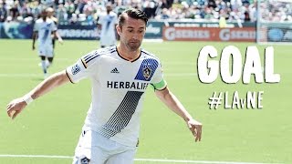 GOAL: Robbie Keane scores with a long range blast | L.A. Galaxy vs New England Revolution