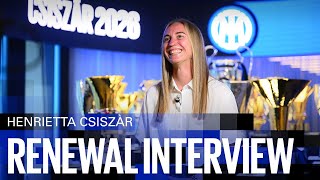 HENRIETTA CSISZÁR | EXCLUSIVE INTER TV RENEWAL INTERVIEW | #Csiszar2026 #InterWomen ⚫🔵?