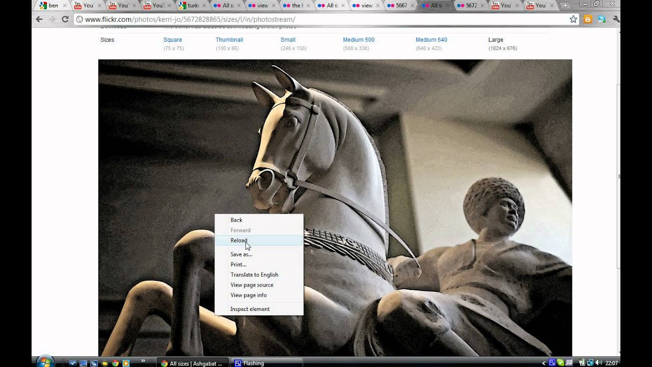 How to get disabled photos from flickr (very easy version) - YouTube