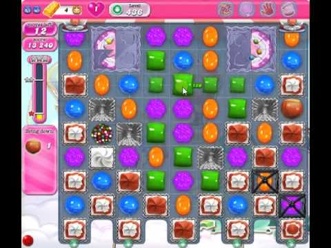 How to beat Candy Crush Saga Level 436 - 3 Stars - No Boosters - 423