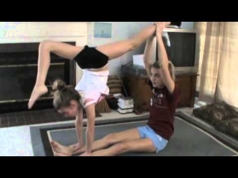 yoga youtube Two YouTube beginners  poses  Stunts  Person Acro for 2