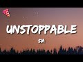 Sia - Unstoppable (Lyrics)