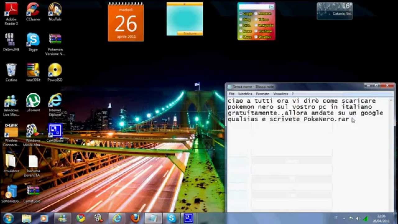 come scaricare pokemon nero sul vostro pc gratis - YouTube