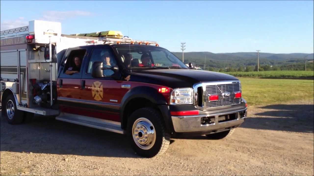 FIRE DEPARTMENTS APPARATUS PREPARE FOR PARADE AT THE FAYETTE COUNTY
