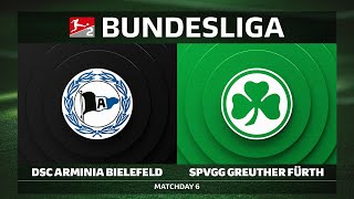 DSC Arminia Bielefeld vs. SpVgg Greuther Fürth | Matchday 6 — Bundesliga 2 2025/26