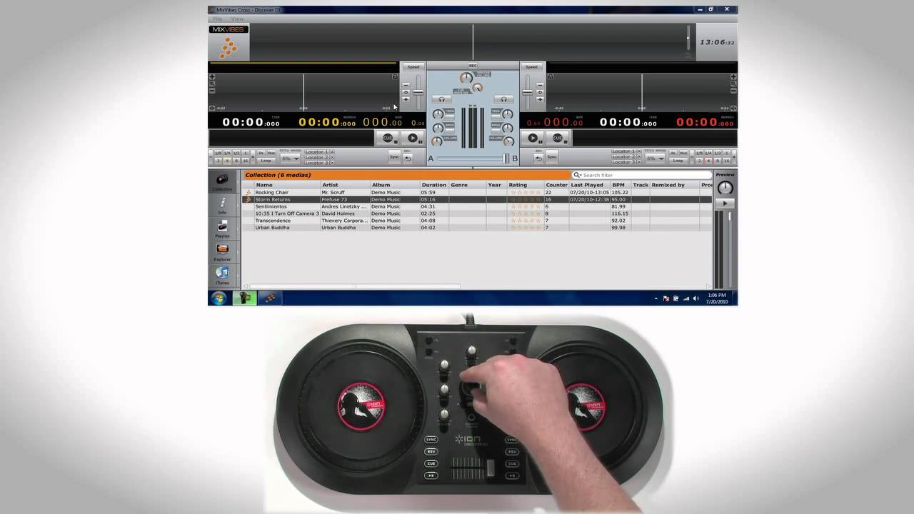 ion discover dj mixvibes software