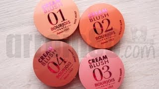 NOVEDADES ❥ BOURJOIS Cream blush - Coloretes en crema