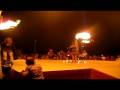 SaFire Hooping in Fire Idol at Burning Man 08