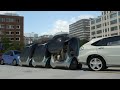 Tiny electric car folds up into itself for easy parking