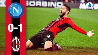 A massive win thanks to Giroud | Napoli 0-1 AC Milan | Highlights Serie A
