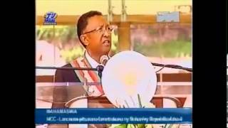 Discours du président malgache Rajaonarimampianina...ou presque