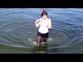 Amy Swimming in Lake!!