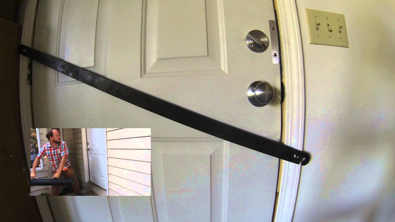 Door With Lock Bar