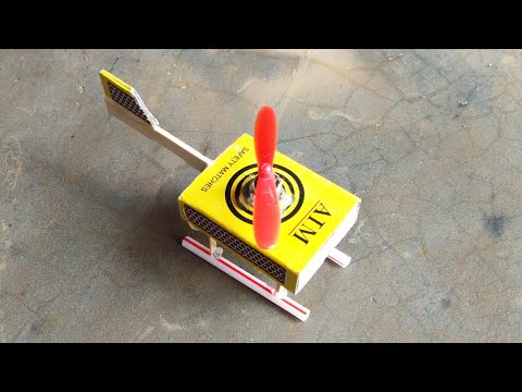 how to make helicopter matchbox toy helicopter