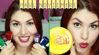 *HAUL Noviembre: Flormar, The Body Shop, Mehron, etc...*