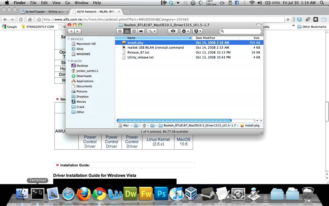 google chrome mac os versions