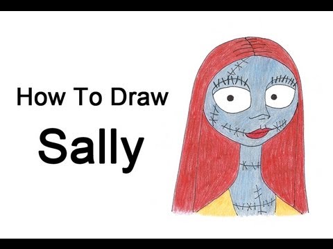 How to Draw Sally (The Nightmare Before Christmas) - YouTube