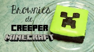 ➪ Como Hacer Brownies? en forma de CREEPER de MINECRAFT!!! (FÁCIL) - Miranda Ibañez