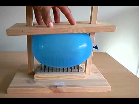 Physics project: Balloon on bed of nails - YouTube
