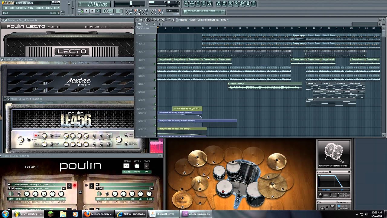 ... Metal FL Studio Superior Drummer and Poulin Guitar Plugins - YouTube