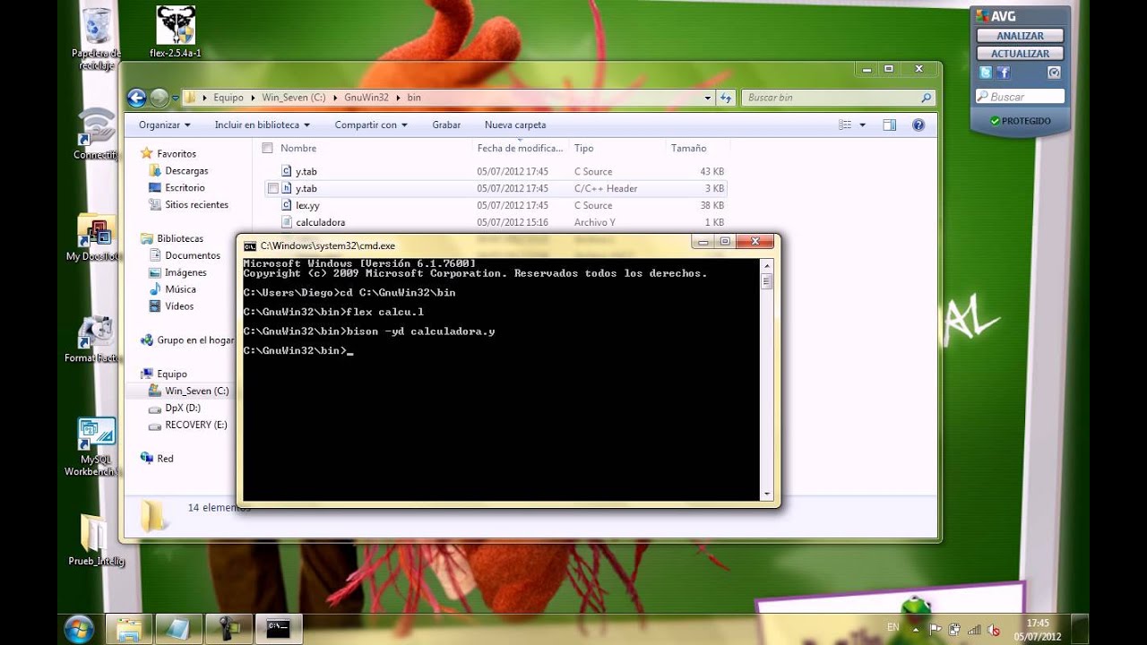 Compilador Flex Bison y MinGW - YouTube
