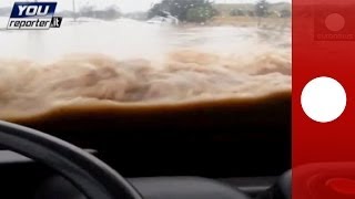 Diluvio colpisce Roma: video amatoriale mostra autobus sommerso a ponte Galeria