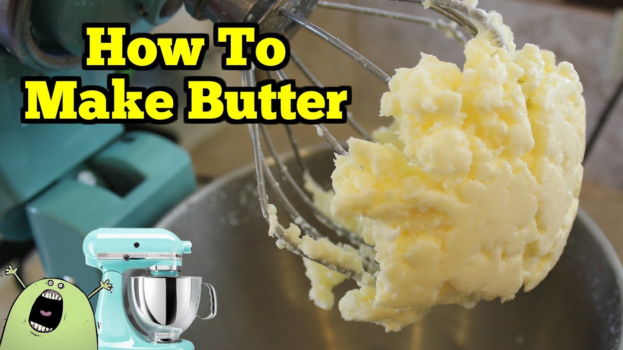 kitchen to mixer BUTTER using  your how make Mixer YouTube REAL butter How Make   a in KitchenAid To