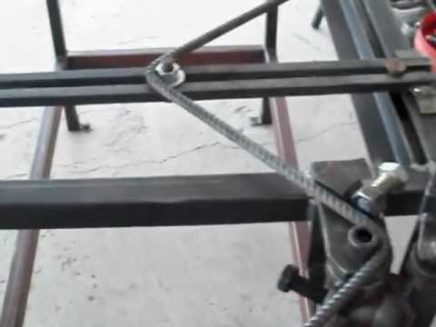 dobladora de varilla en zig-zag - YouTube