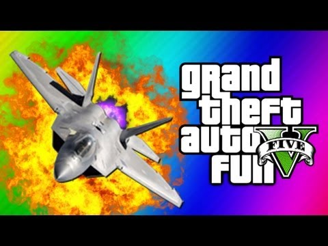 GTA 5 Funny Moments 5 - Fighter Jet Fun, Tank Glitch, Statue Guy, Flight School (GTA 5 Gameplay)