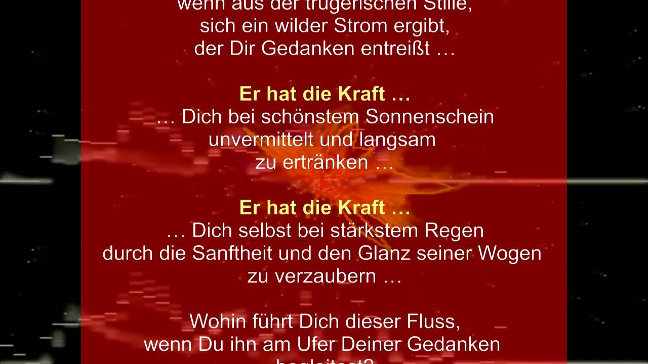 Fluss des Lebens Gedicht YouTube