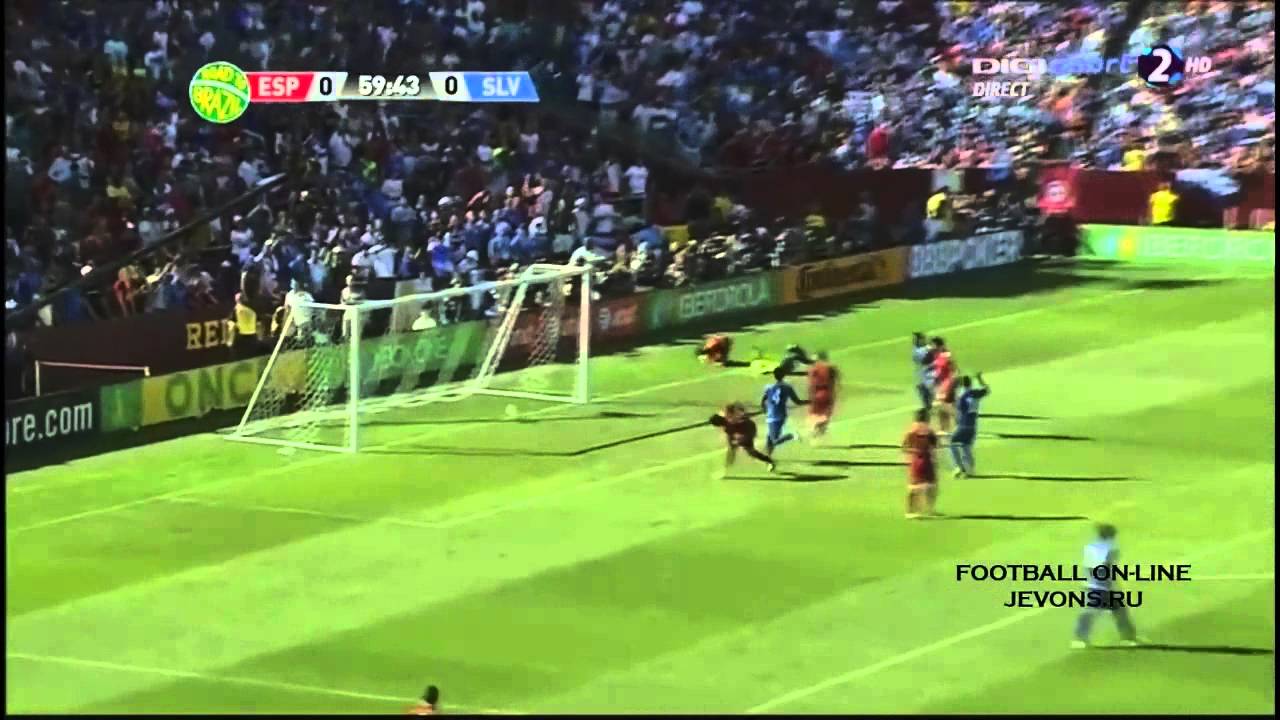 Сальвадор - Испания 0:2 видео