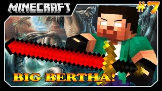 Minecraft - O Caçador!! #7 MEU RUMO É BIG BERTHA!!