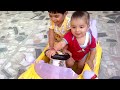 Cute Baby in Car funny video Harshal and Aryan