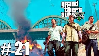 GTA V - PERSEGUINDO AVIÃO E JAMES BOND - Parte 21