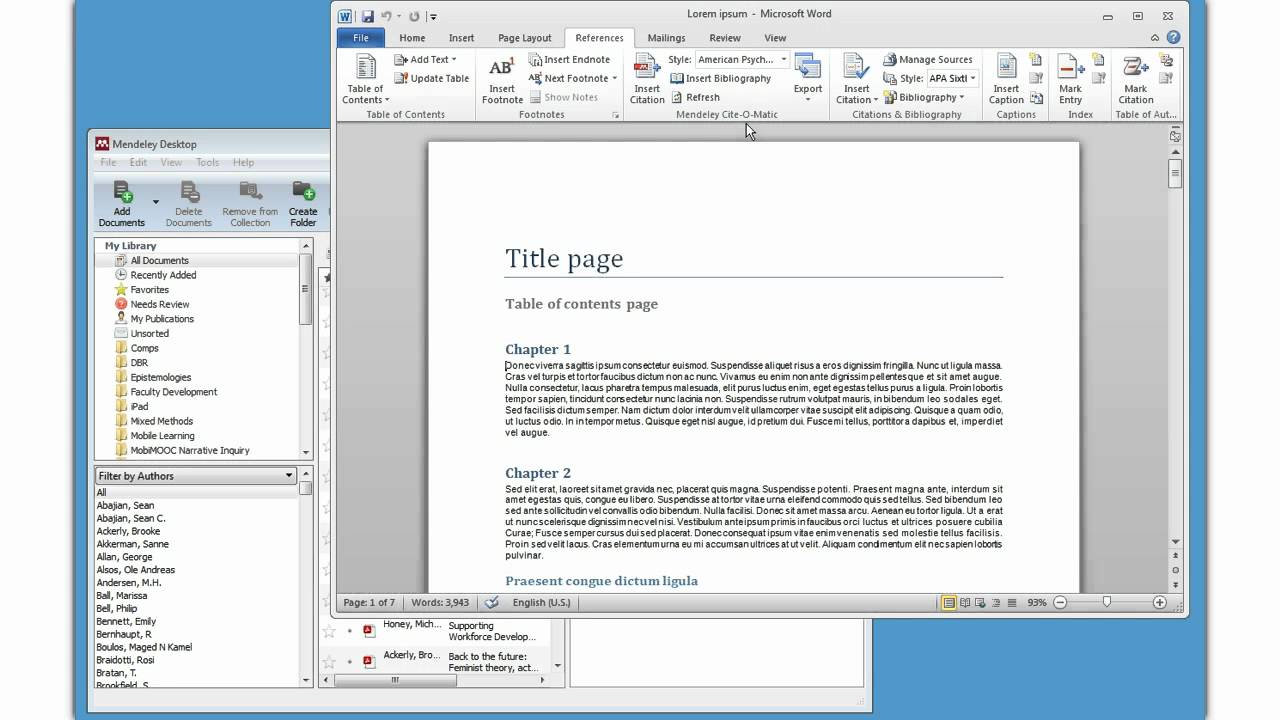 Mendeley Installing Word 2010 Windows Plugin - YouTube